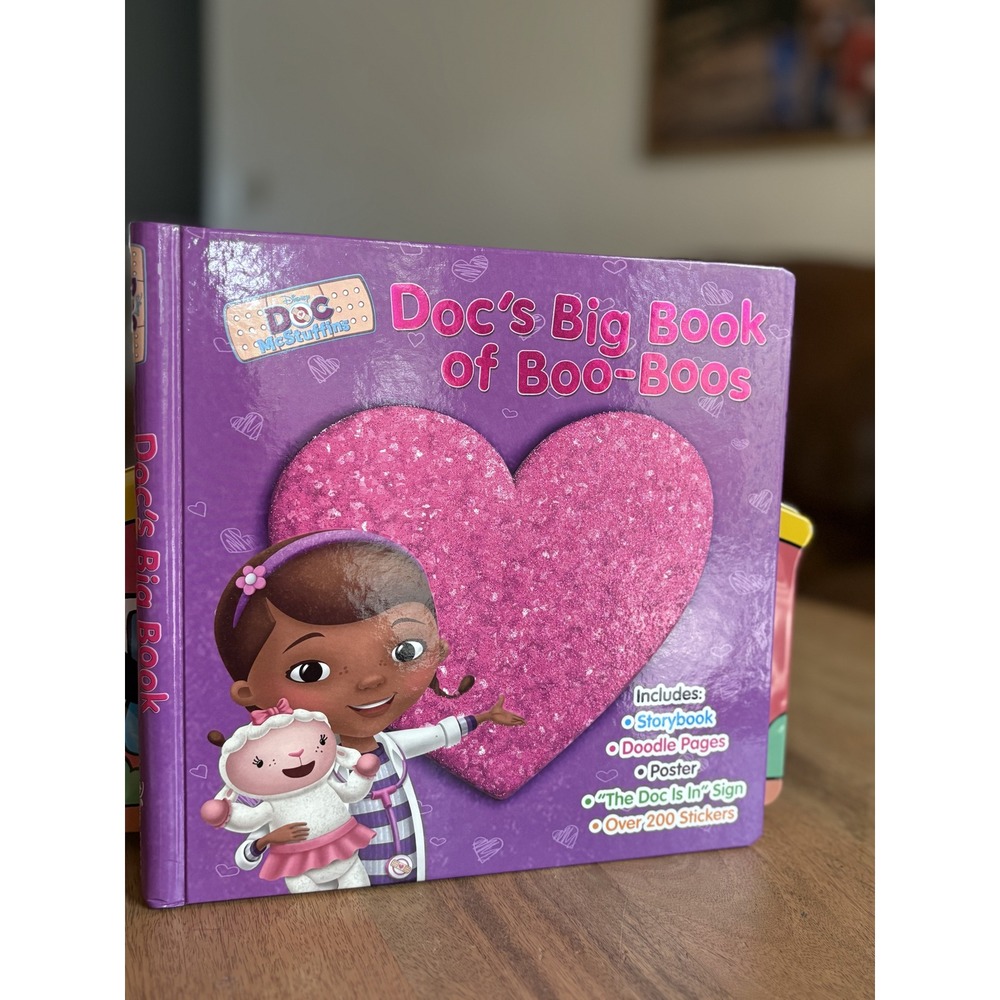 ~*NEW*~ Disney Doc McStuffins Big Activity Book of Boo-Boos 200+ Stickers Purple
